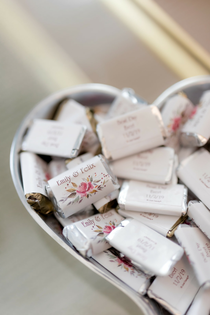 Emily and Felix Wedding - Personalized Wedding Chocolates - 1 Hotel Brooklyn Bridge - Susan Shek Photography
