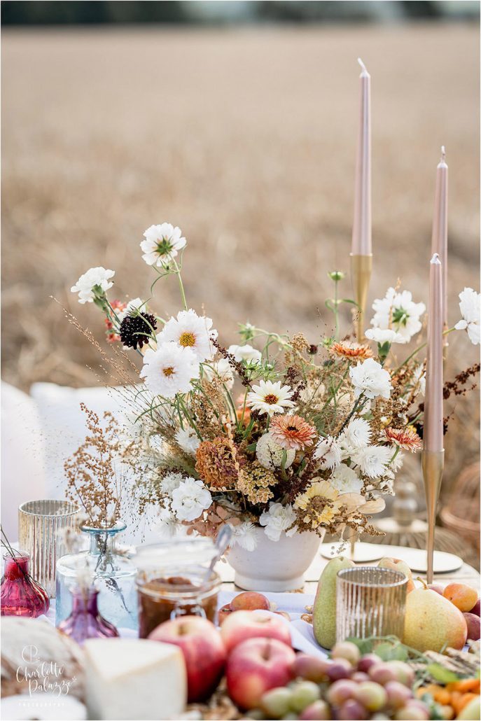 Wildflower Wedding Centerpiece - via charlottepalazzo.co.uk