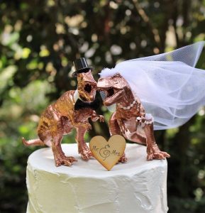 Dinosaur Cake Topper by Sugar Plum Cottage - via etsy.com