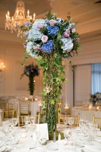 Rachel & Rich Wedding - High Centerpiece - The Carltun - by Photo Pink