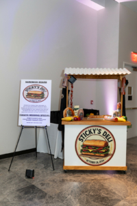 Stephanie and Ricky Wedding - Stickys Deli Cart - The Glasshouse - Berit Bizjak Photography
