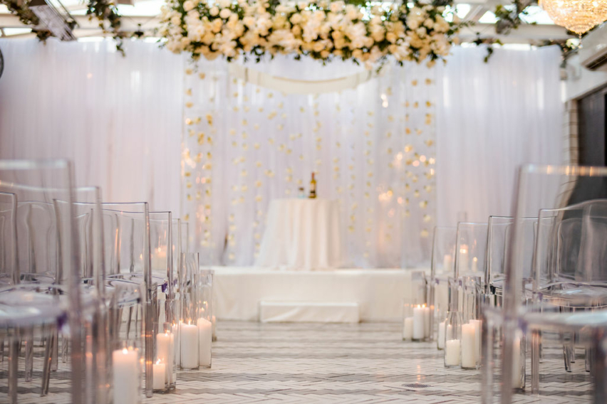 Anna and Michael Wedding - Ceremony Aisle Candles - Catch - Zani and Duwayne Photography