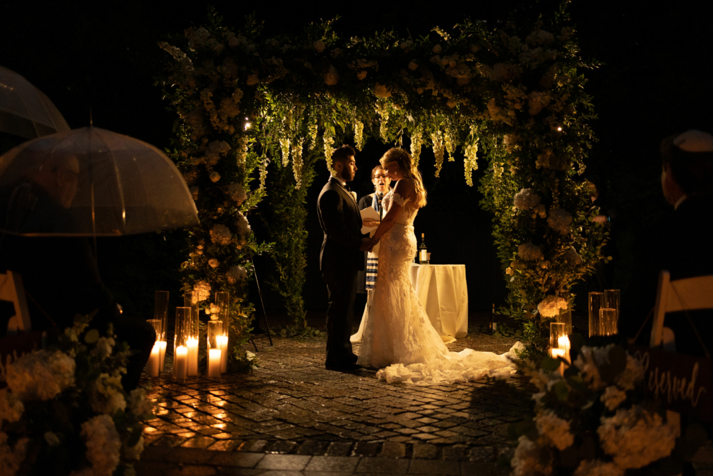 Danielle and Kyle Wedding - Chuppah Ceremony Atmosphere - New York Botanical Garden - Anthony Vazquez Photography