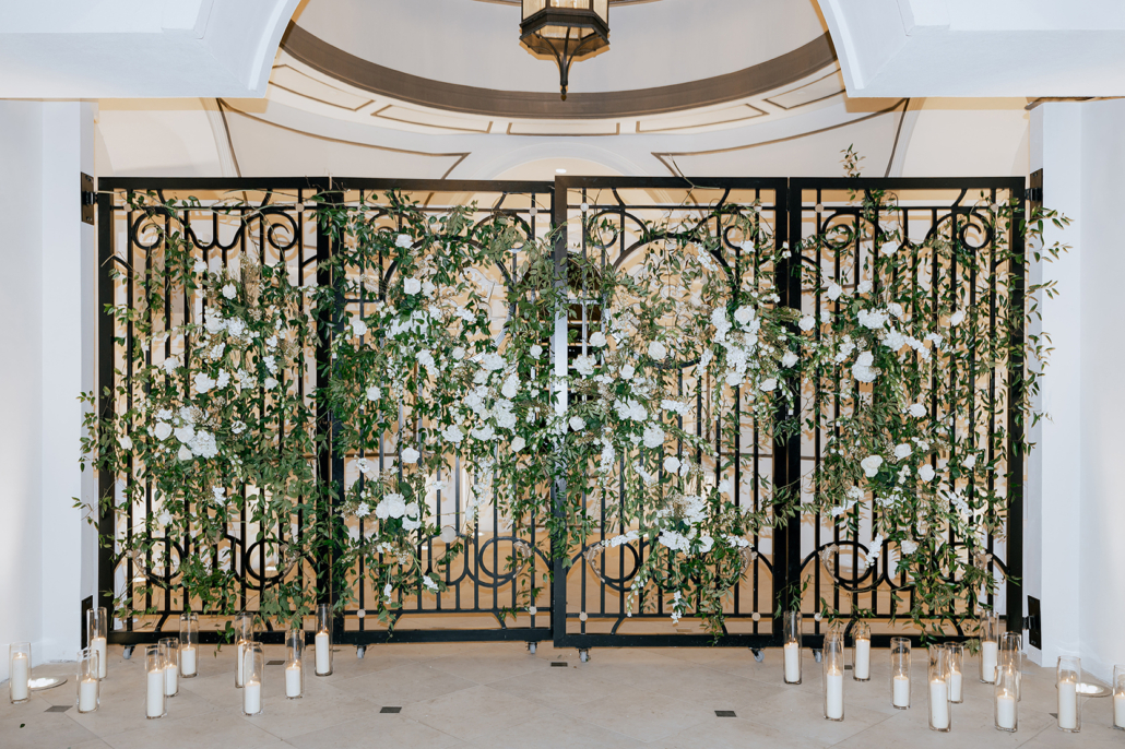 Taylor and Joe Wedding - Ceremony Gate Installation - Shadowbrook at Shrewsbury - Gleb Freeman Photography