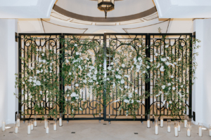 Taylor and Joe Wedding - Ceremony Gate Installation - Shadowbrook at Shrewsbury - Gleb Freeman Photography