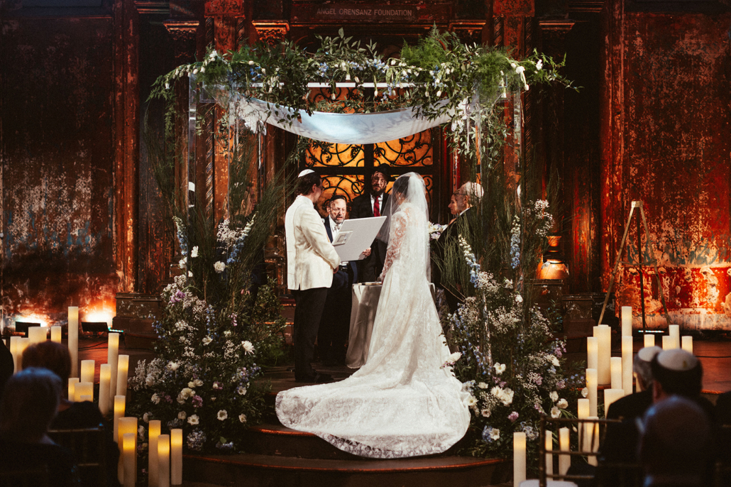 Dani and Jeremy Wedding - Chuppah Ceremony Atmosphere - Angel Orensanz Foundation - Weddings by Nato