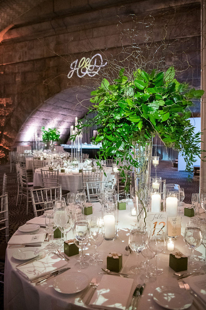 Harmony and Derrick Wedding - High Centerpiece - Guastavinos - Christopher Duggan Photography