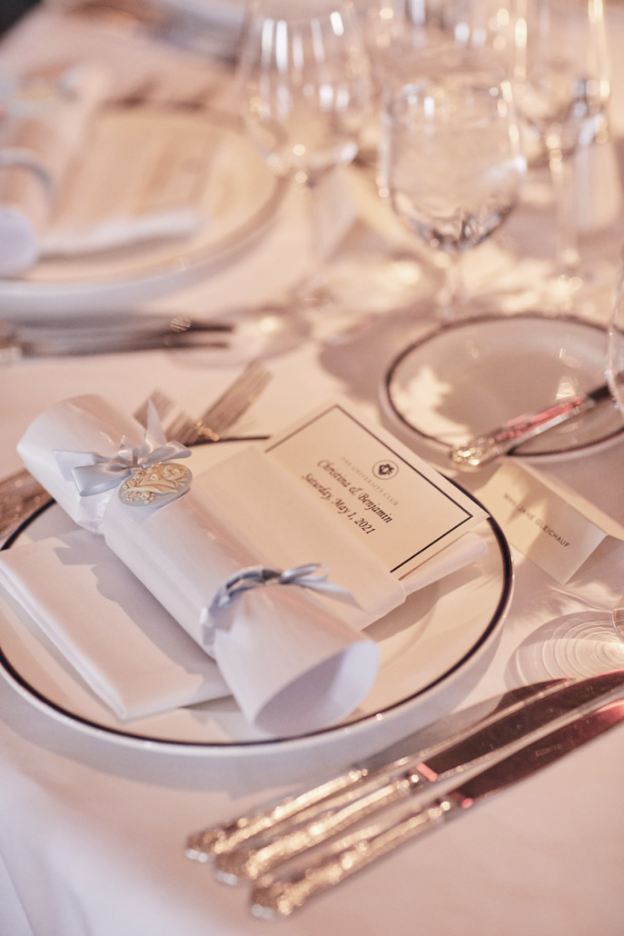 Christina and Ben Wedding - Place Setting - University Club - Christian Oth Studio