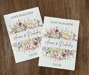 Custom Flower Seed Packet Favors - via Favor Universe on etsy.com