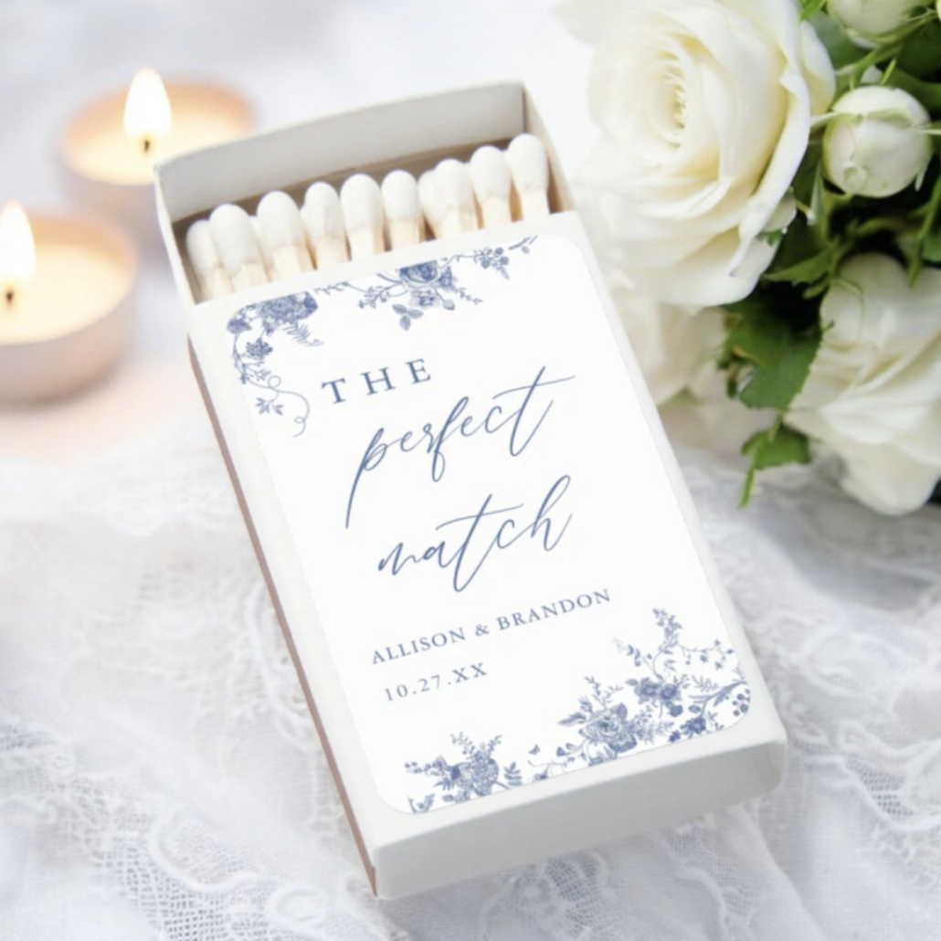 Personalized Matchbox Wedding Favors - via zazzle.com