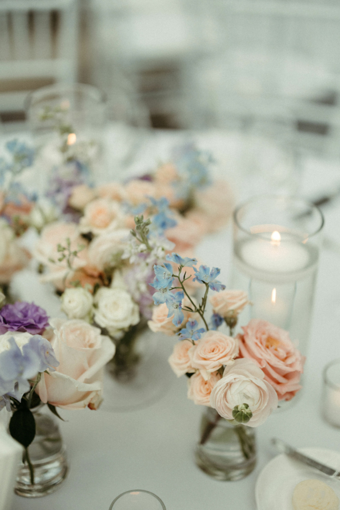 Rosie and Jim Wedding - Grouped Arrangement Detail - Brooklyn Botanic Garden - Par La Mer Photography
