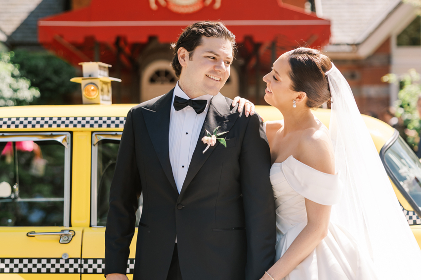Rebecca and Kevin Wedding - Bride and Groom Portrait - Tavern on the Green - Lizzie Burger Photography