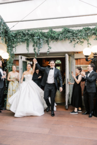 Rebecca and Kevin Wedding - Bride and Groom Reception Entrance - Tavern on the Green - Lizzie Burger Photography