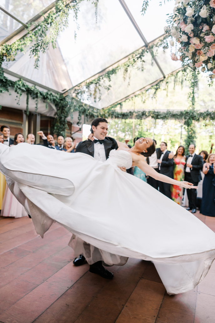 Rebecca and Kevin Wedding - Bride and Groom Dancing - Tavern on the Green - Lizzie Burger Photography