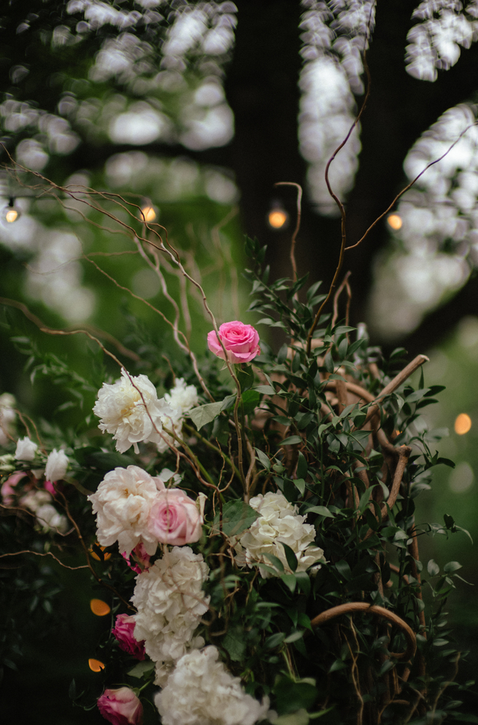 Colby and Felix Wedding - Floral Arch Detail - New York Botanical Garden - Daniel Silbert Photography