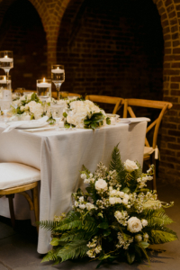 Julie and Nicholas Wedding - End Table Floor Arrangement - The Foundry - Unique Lapin