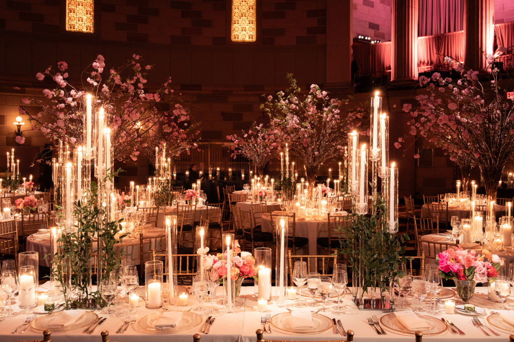 Dara and Michael Wedding - Reception Atmosphere Tablescape - Gotham Hall - Natural Expressions NY