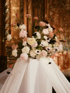 Masha and Phoebe Wedding - Ceremony Arrangement Detail - Angel Orensanz Foundation - Aesthetic Sabatoge