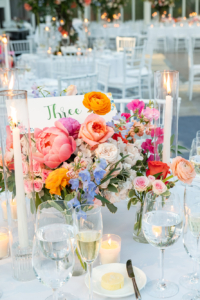 Kelsey and Alex Wedding - Low Centerpiece - Brooklyn Botanic Garden - Cappy Hotchkiss Photography