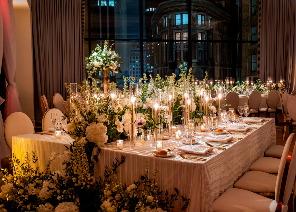 Tablscape Floor Arrangement - Wall Street Hotel - Zani and Duwayne