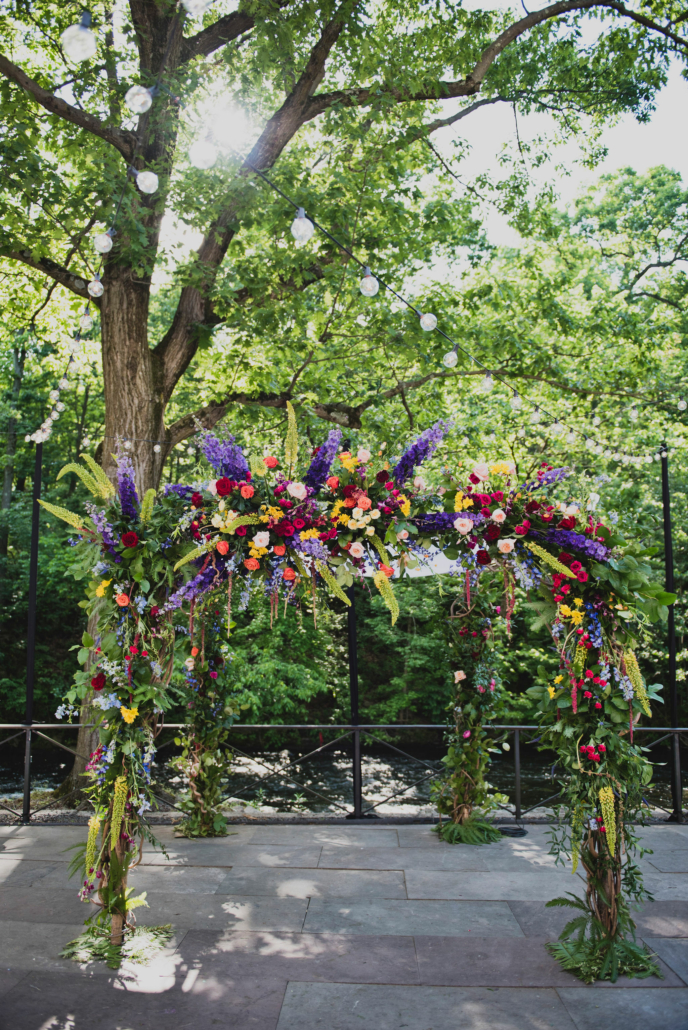 Alexandra and Alexander Wedding - Chuppah - New York Botanical Garden - Khaki Bedford Photography