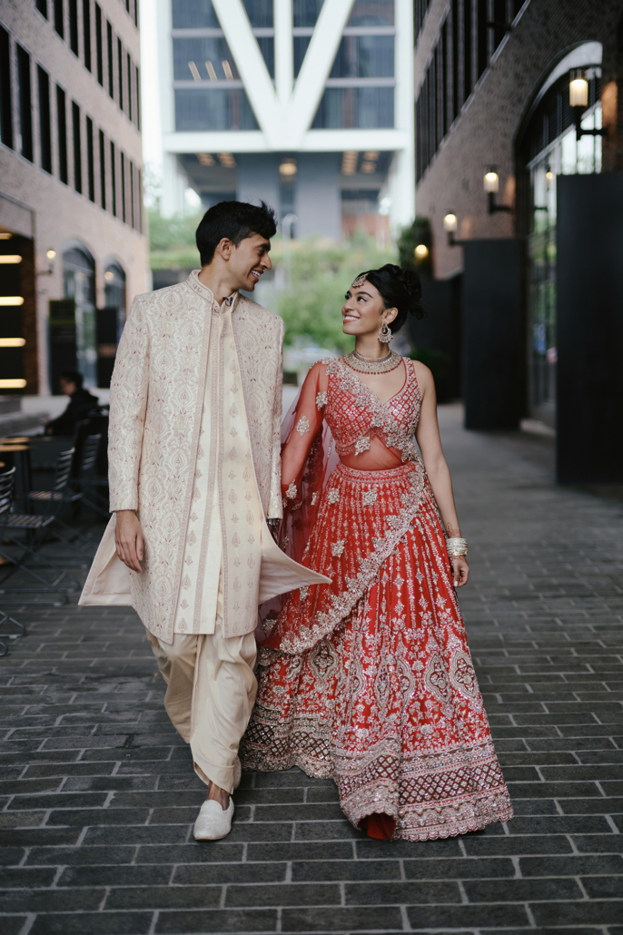 Shifali and Vikram Wedding - Bride and Groom Portrait - Vesper - Tati and Roman Photography