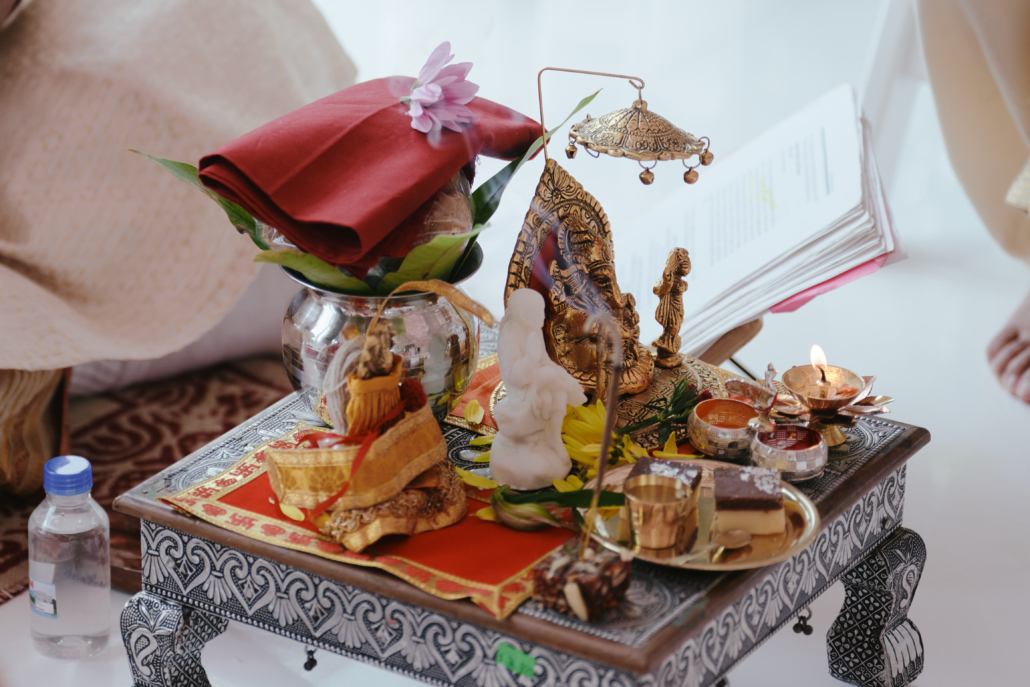 Shifali and Vikram Wedding - Hindu Ceremony Alter - Vesper - Tati and Roman Photography