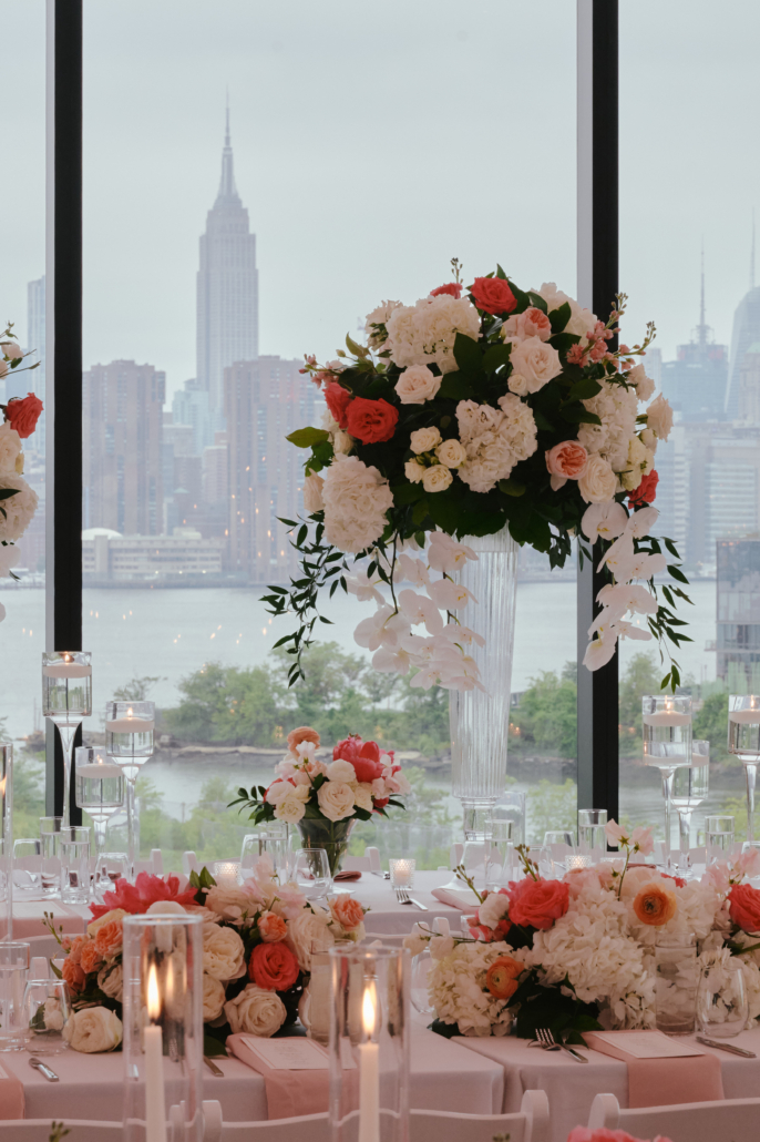 Shifali and Vikram Wedding - High Centerpiece Tablescape - Vesper - Tati and Roman Photography