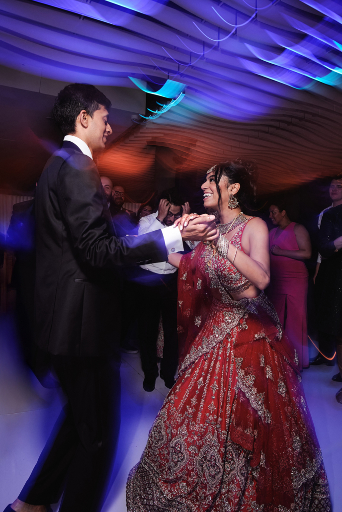 Shifali and Vikram Wedding - Bride and Groom Dancing - Vesper - Tati and Roman Photography