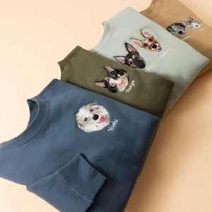 2025 Holiday Gifts for Her - Custom Embroidered Pet Sweatshirt - via uncommongoods.com