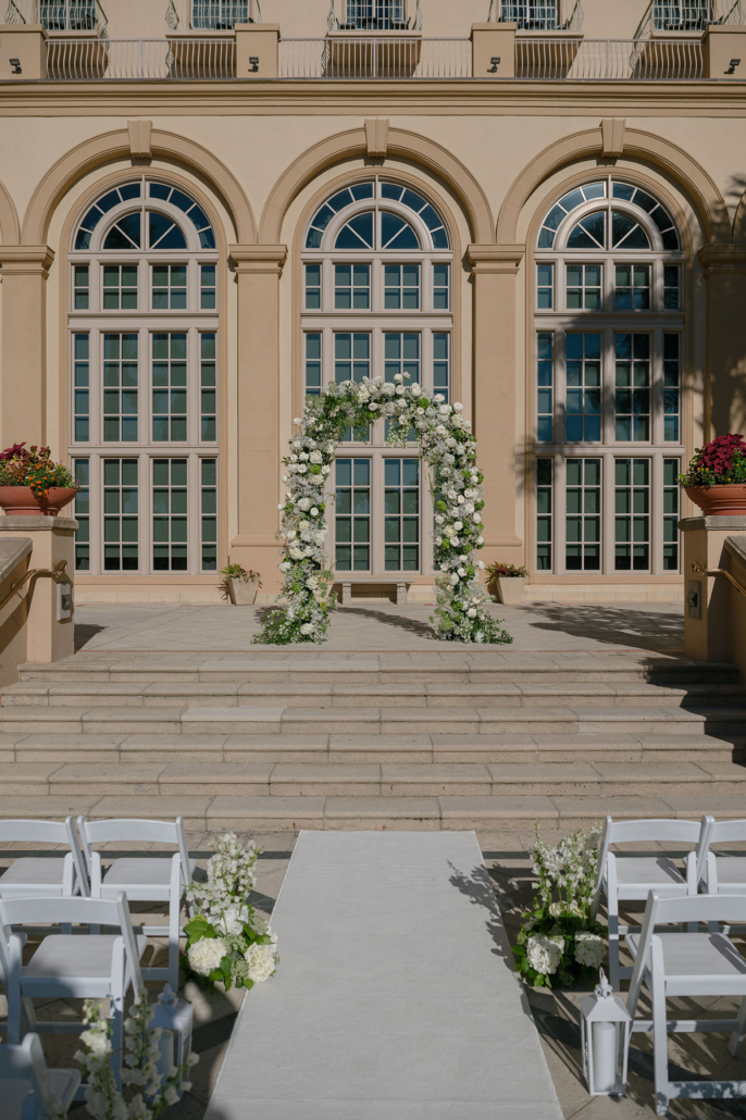 Amanda and Rami Wedding - Floral Arch - The Ritz Carlton Naples - Hunter Ryan Photo