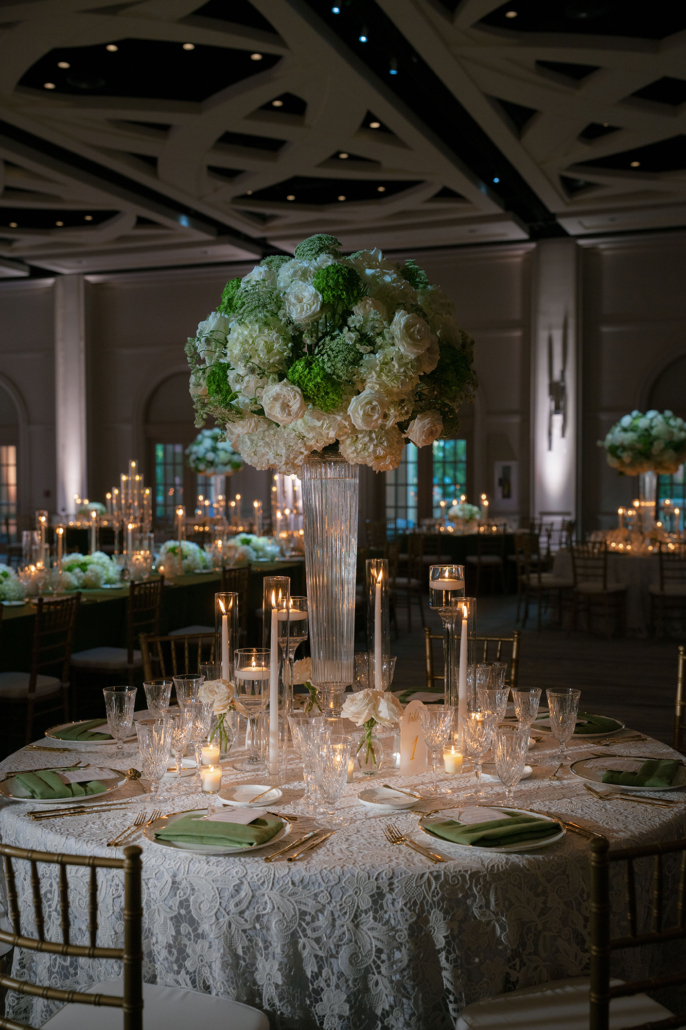 Amanda and Rami Wedding - High Centerpiece - The Ritz Carlton Naples - Hunter Ryan Photo