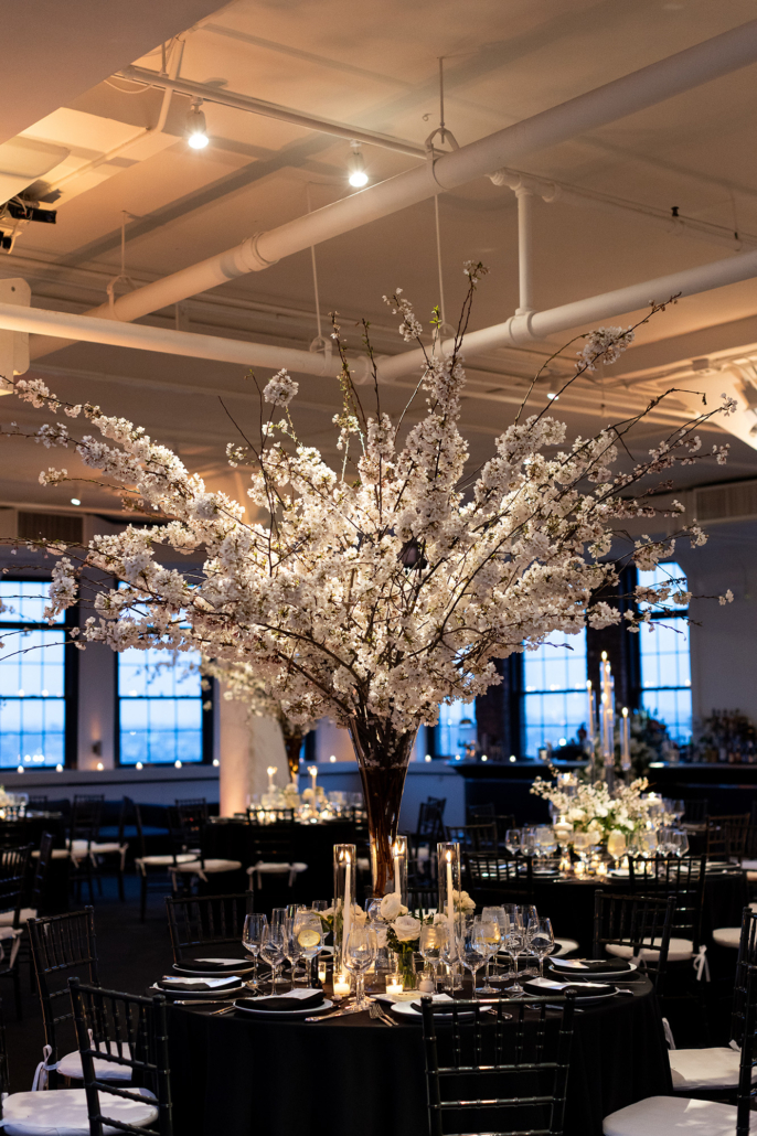 Hannah and Tyler Wedding - High Centerpiece - Tribeca Rooftop - Danny Weiss Photo
