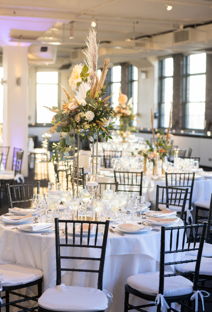 Joye and Scott Wedding - High Centerpiece - Tribeca Rooftop - Rafal Ostrowski Photography