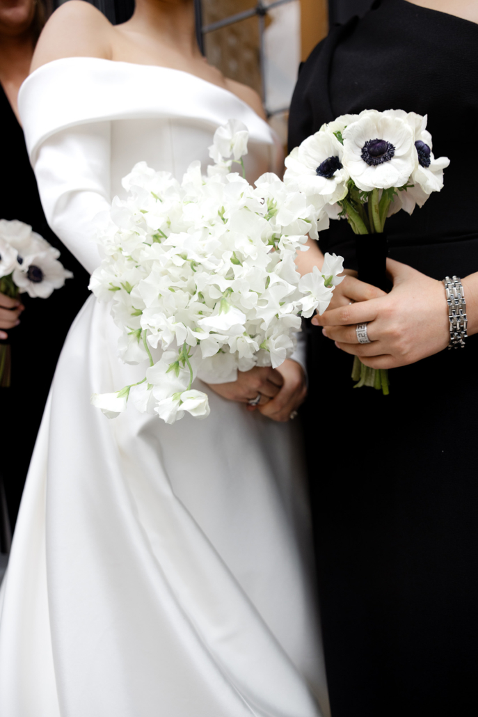 Caroline and Hugh Wedding - Bride Bridesmaids Bouquet - Private Club - Jaymo James