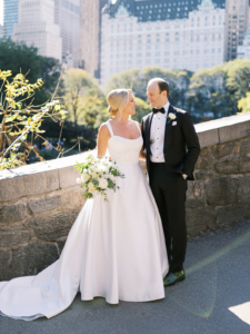 Christina and Mike Wedding - Bride and Groom Portrait - Brooklyn Botanic Garden - Sophie Kaye Photography