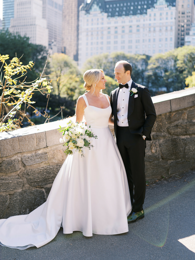Christina and Mike Wedding - Bride and Groom Portrait - Brooklyn Botanic Garden - Sophie Kaye Photography
