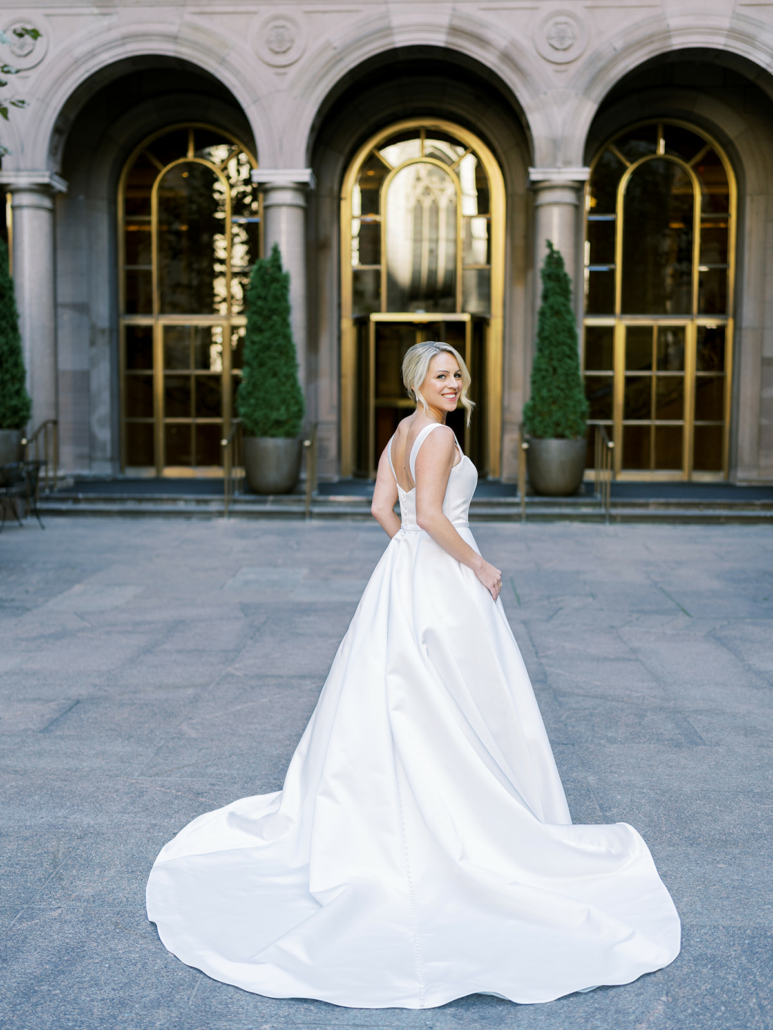 Christina and Mike Wedding - Bridal Portrait - Brooklyn Botanic Garden - Sophie Kaye Photography