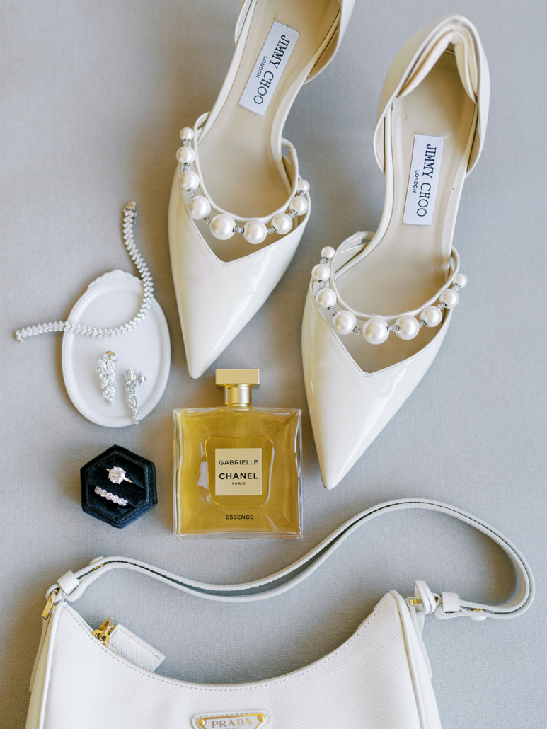 Christina and Mike Wedding - Brides Jewelry Shoes Perfume - Brooklyn Botanic Garden - Sophie Kaye Photography