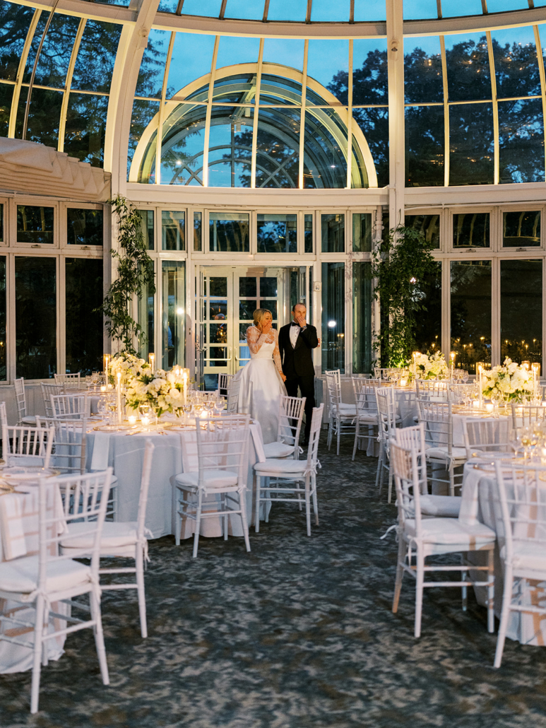 Christina and Mike Wedding - Bride and Groom Reception Unveil - Brooklyn Botanic Garden - Sophie Kaye Photography