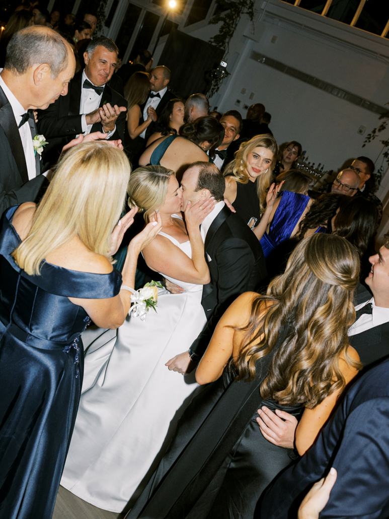 Christina and Mike Wedding - Bride and Groom Kissing - Brooklyn Botanic Garden - Sophie Kaye Photography