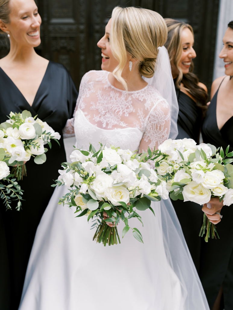 Christina and Mike Wedding - Bride with Bouquet - Brooklyn Botanic Garden - Sophie Kaye Photography
