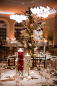 Katie and Alexa Wedding - Submerged Flower Centerpiece - New York Botanical Garden - Susan Stripling Photography