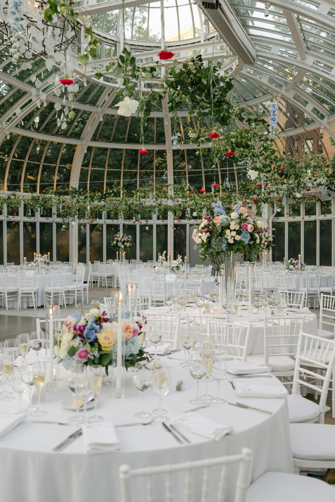 Rachel and Adam Wedding - Tablescape Reception Atmosphere - Brooklyn Botanic Garden - Lilian Hader Photo and Film