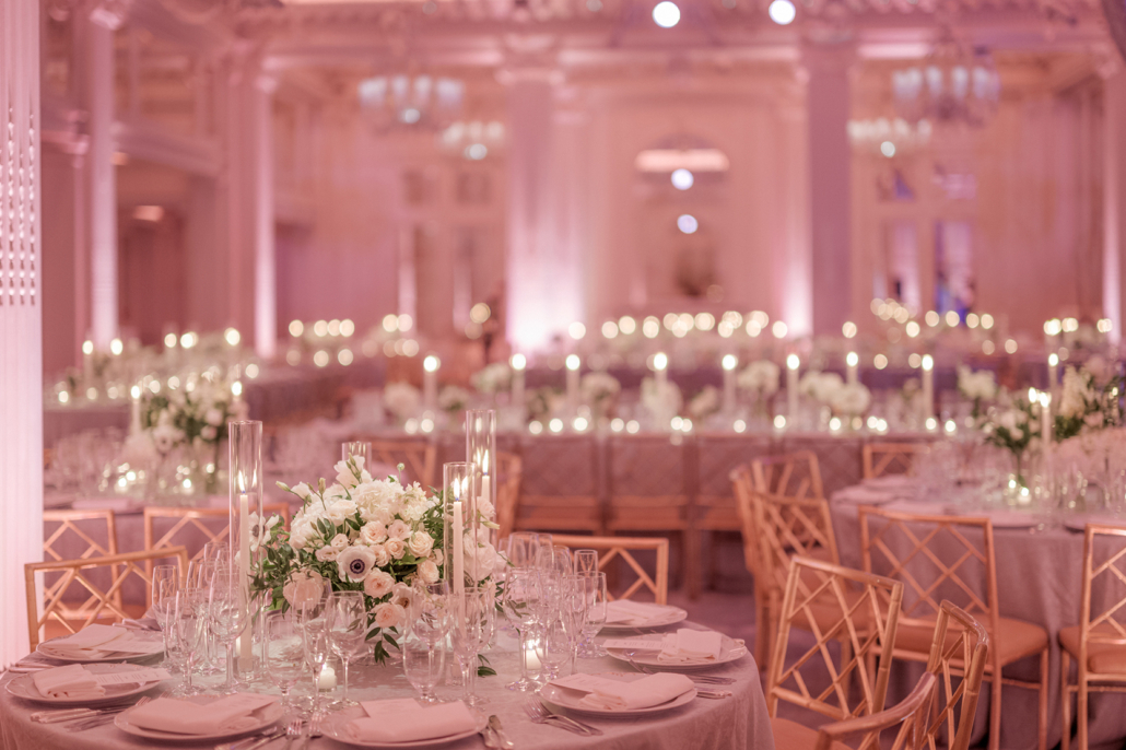 Courtney and Mike Wedding - Tablescape Reception Atmosphere - The Pierre - Melani Lust Photography