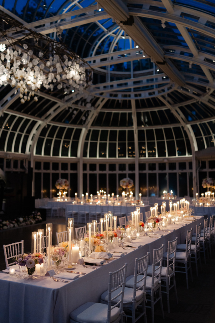 Claudia and Logan Wedding - Tablescape Reception Atmosphere - Brooklyn Botanic Garden - Jaymo James