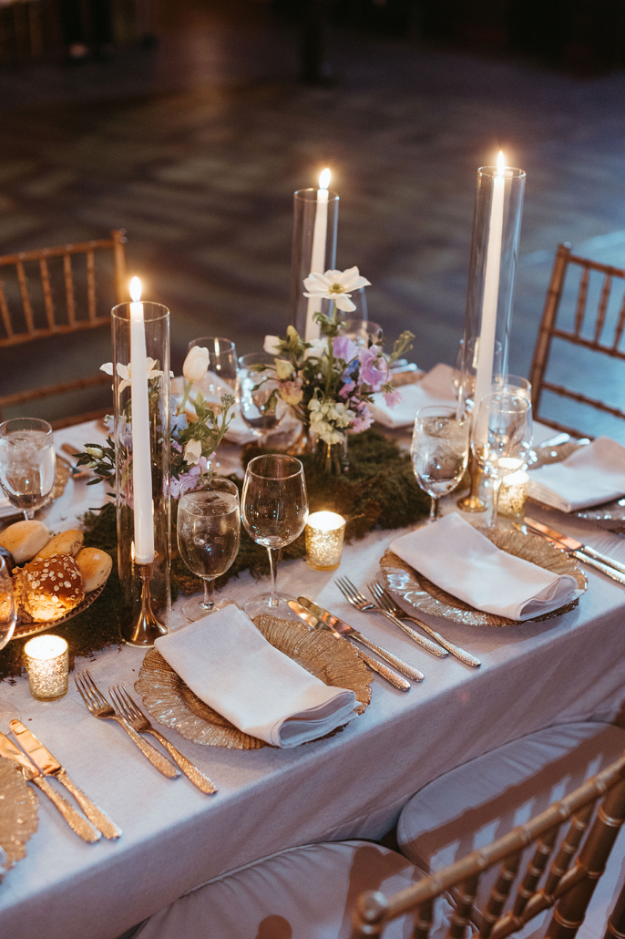 Dani and Jeremy Wedding - Low Centerpiece Detail - Angel Orensanz Foundation - Weddings by Nato