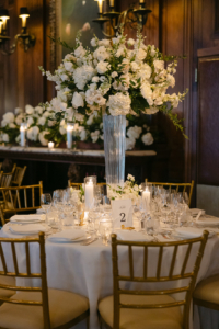 Corey and Hendrik Wedding - High Centerpiece - Private Club - Raegan Buckley