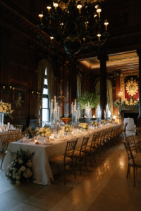 Corey and Hendrik Wedding - Reception Atmosphere Tablescape - Private Club - Raegan Buckley