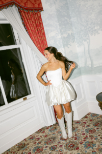 Corey and Hendrik Wedding - Bridal Portrait Second Dress - Private Club - Raegan Buckley